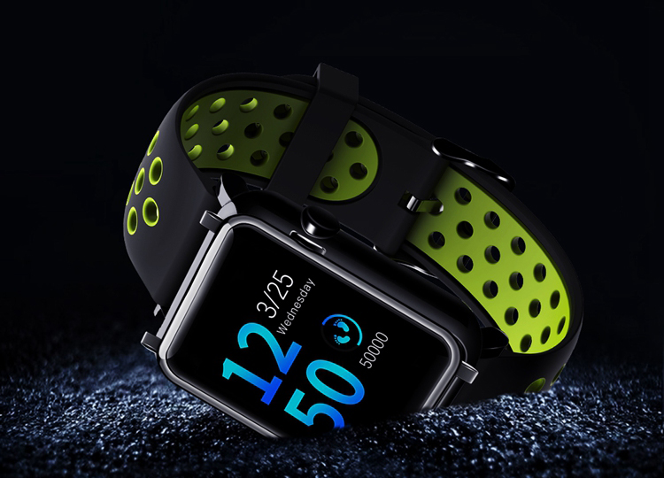 1.3inch 3D glass bluetooth smart fitness activity tracker bracelet watch with hr blood pressure