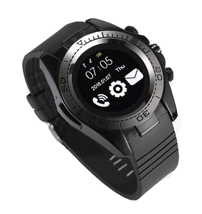 KY007 1.54 inch mens round touch screen android smart watch support calling